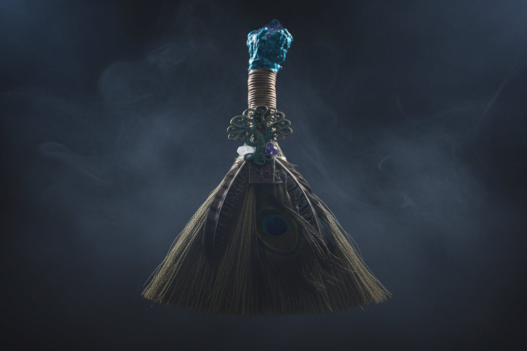 Feather Witch Broom