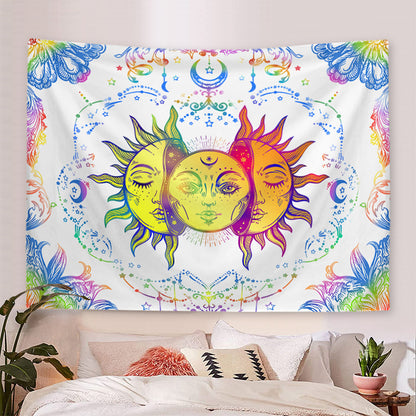 Sun and Moon Tapestry Wall Hanging for Room Decor