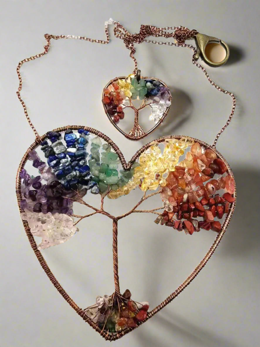 Crystal Heart Tree Of Life Dreamcatcher Sorceress Sanctuary