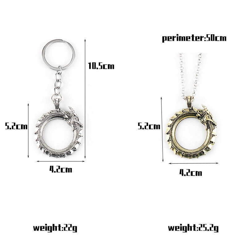 Vintage Viking Dragon Pendant Necklace - Wholesale Direct