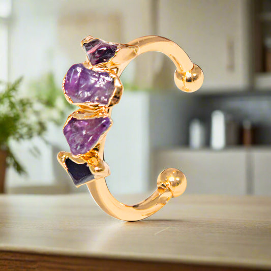 Natural Crystal Ring
