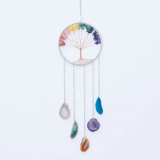 Polished Tree of Life Gemstone Dreamcatcher