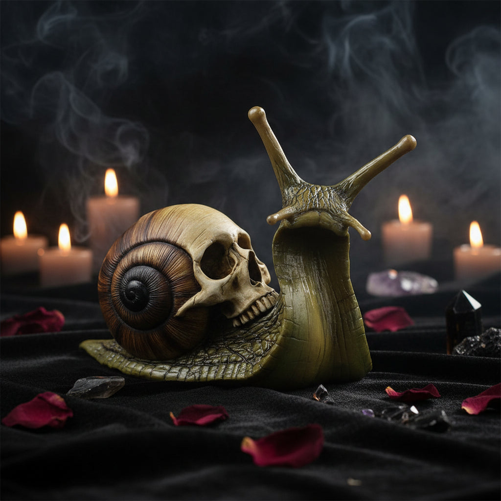Snail Skull Resin Sculpture Sorceress Sanctuary