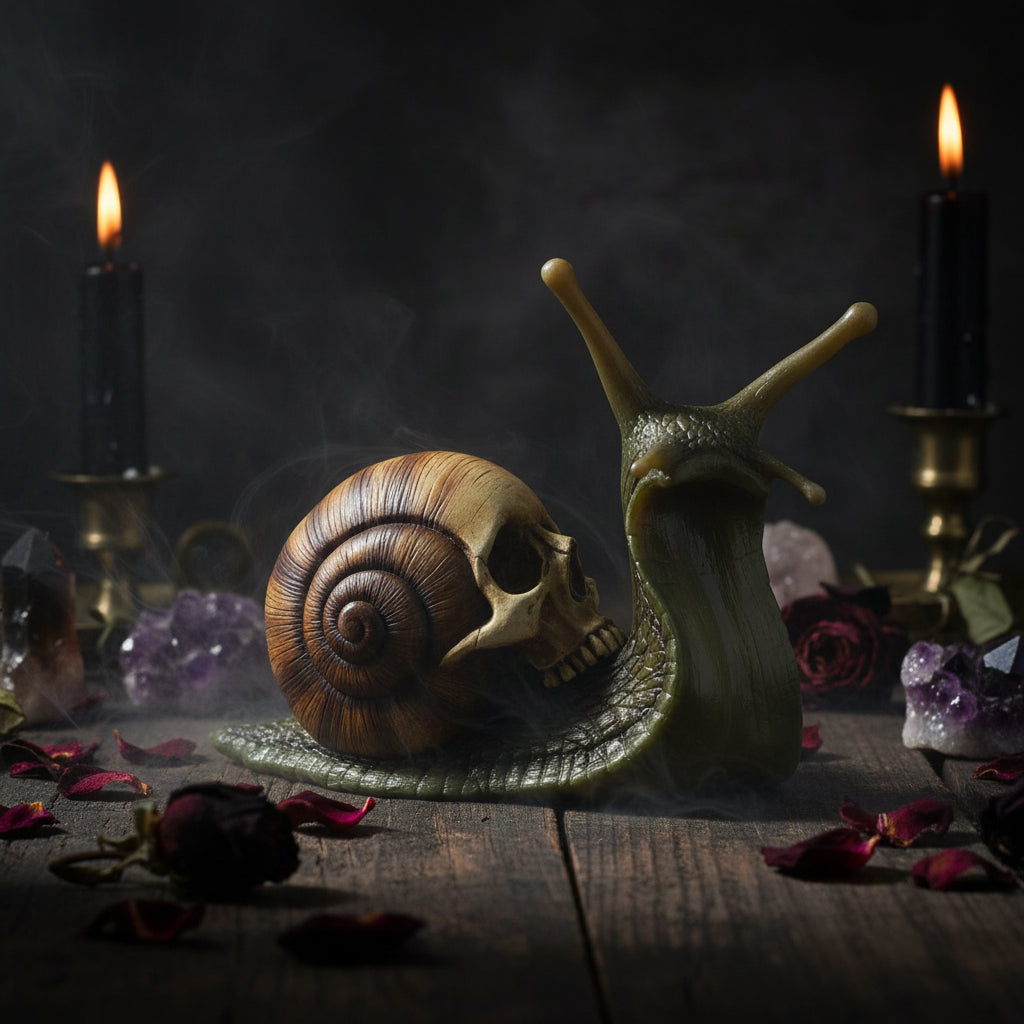 Snail Skull Resin Sculpture Sorceress Sanctuary