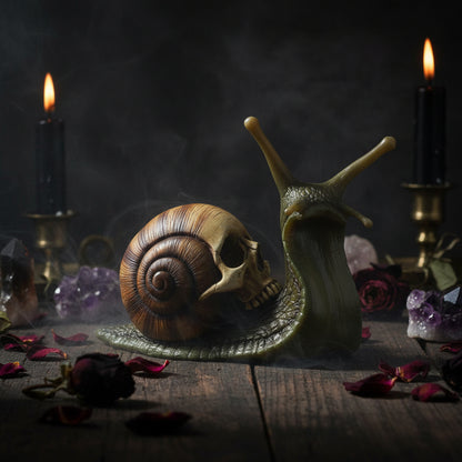 Snail Skull Resin Sculpture Sorceress Sanctuary