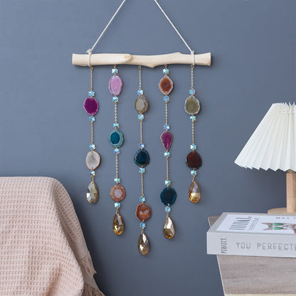 Agate Wind Chime Garden Craft Outdoor Window Decor
