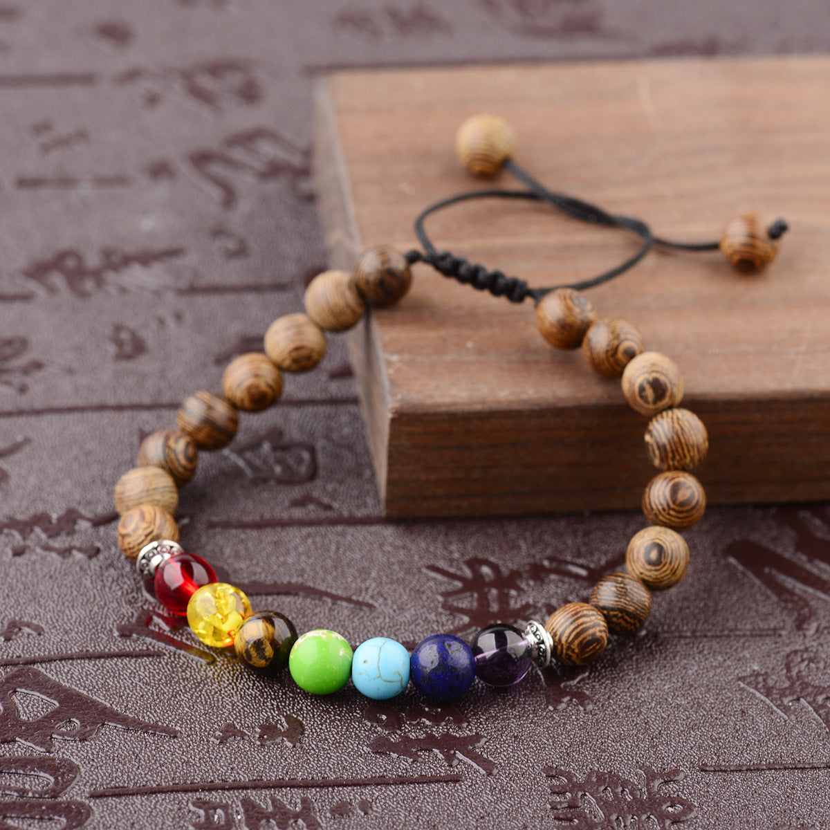 Handmade Chicken Wing Wood Energy Bracelet (Spartan Style)