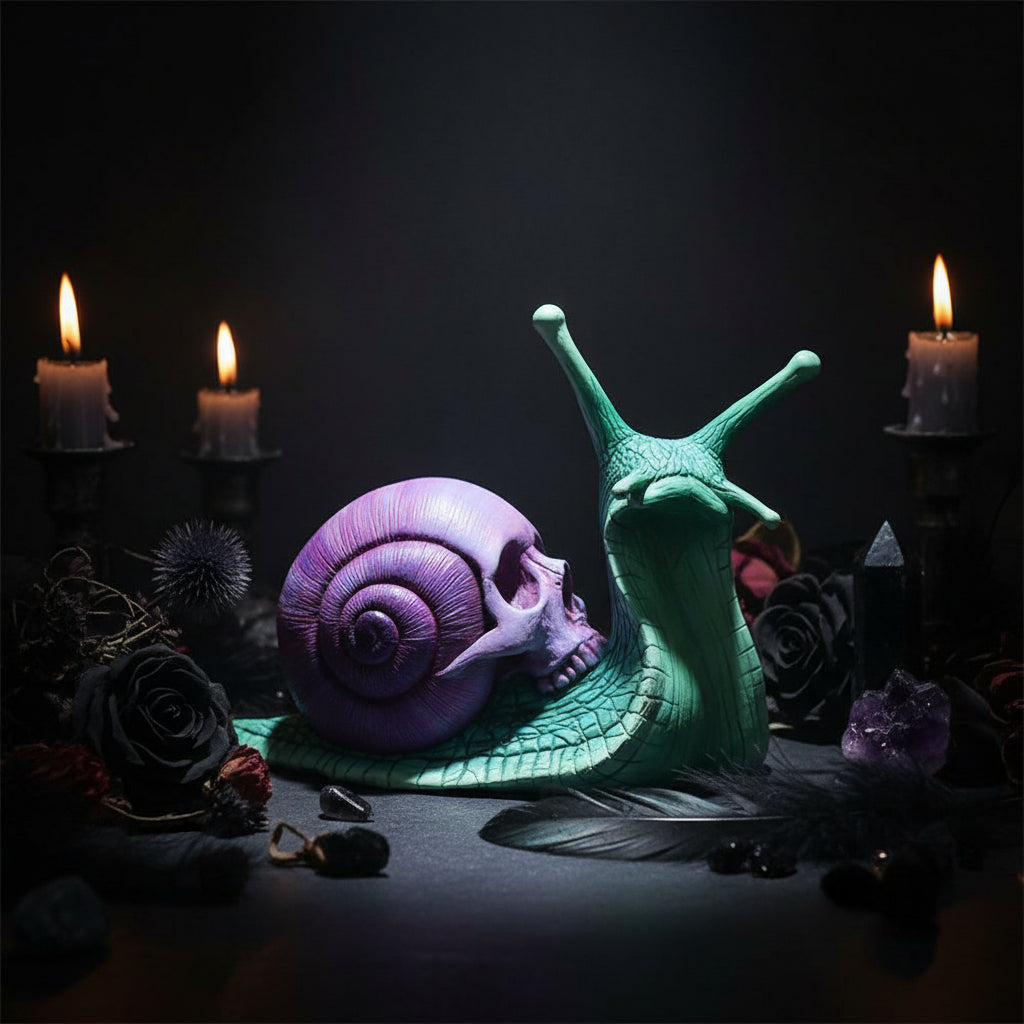 Snail Skull Resin Sculpture Sorceress Sanctuary