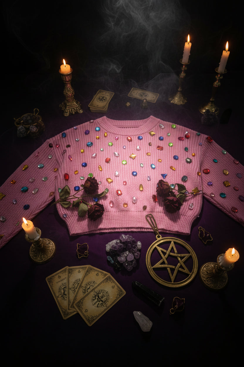 French Diamond Sweater for Women - Autumn & Winter Sorceress Sanctuary