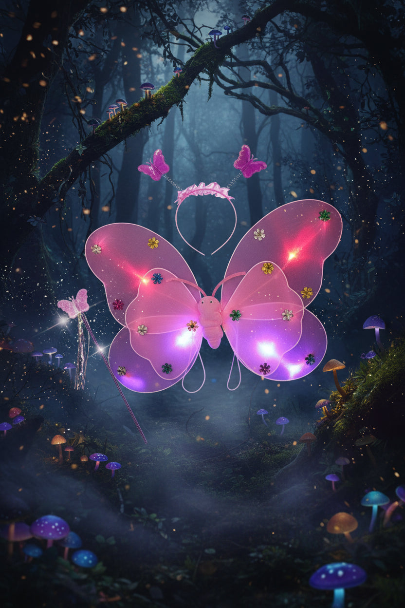 Glowing Butterfly Wings Costume Sorceress Sanctuary