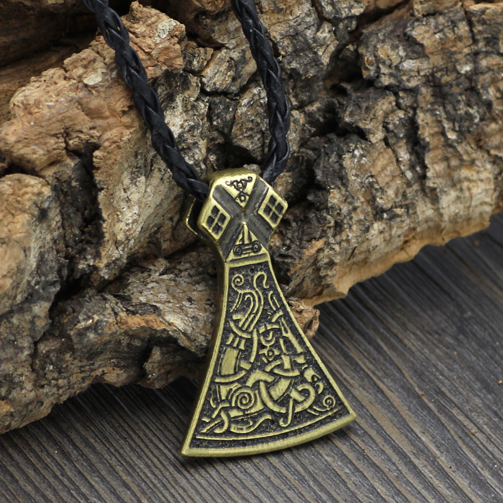 Viking Axe Necklace Pendant for Men - Wholesale Supply