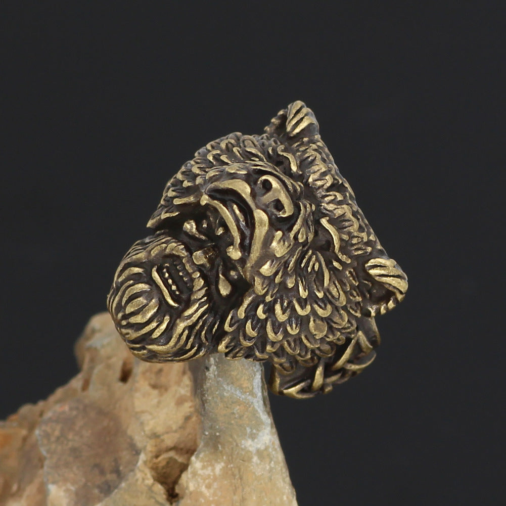 Viking Stainless Steel Ring - Nordic Mythology Werewolf