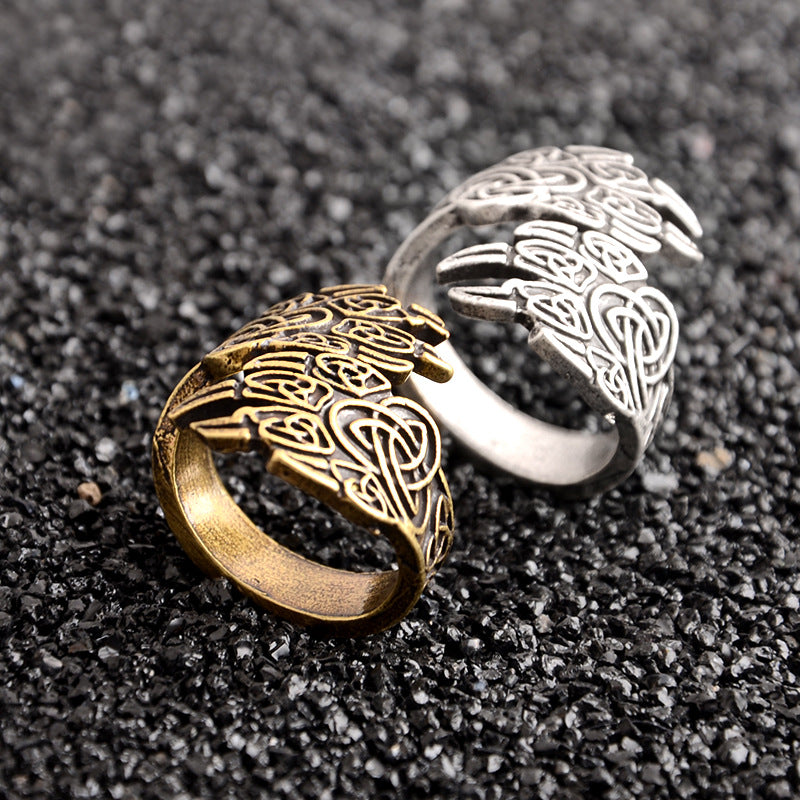 Nordic Mythology Viking Odin Ring for Men