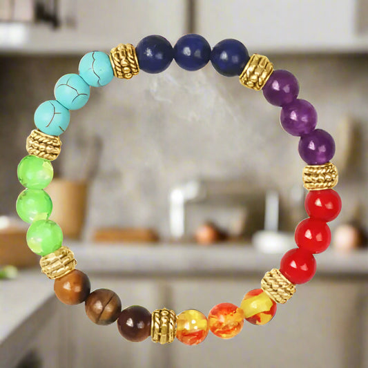 Chakra Energy Bead Bracelet