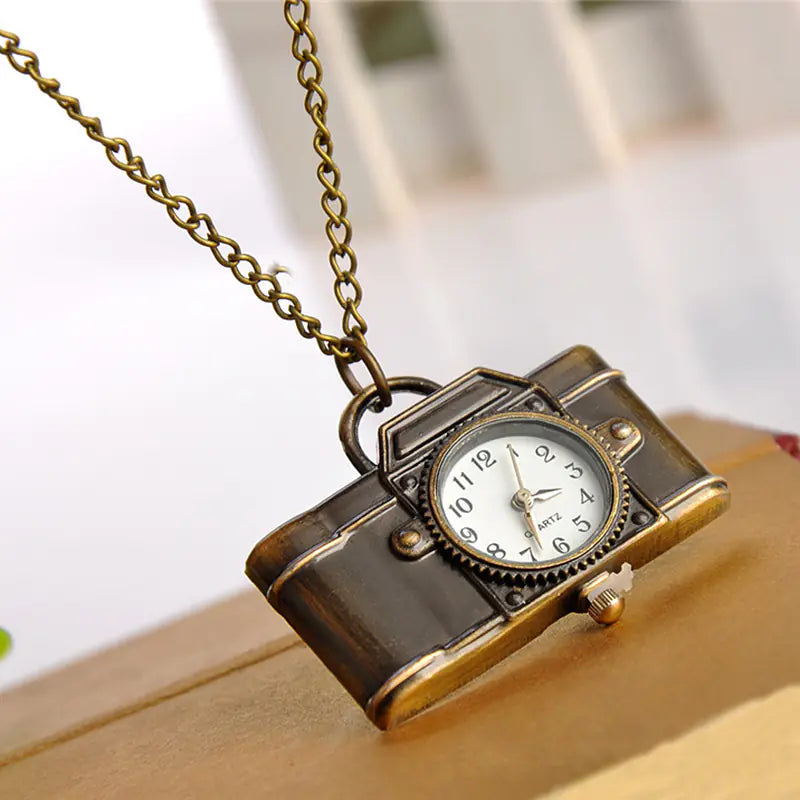 Vintage Camera | Pocket Watch Necklace