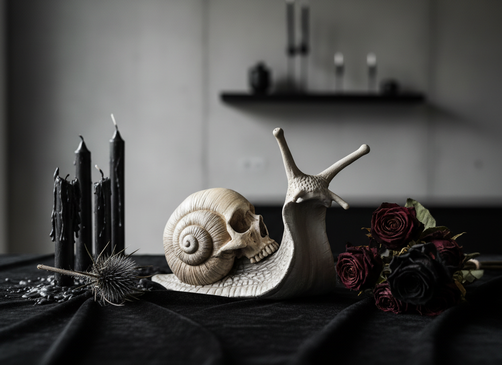 Snail Skull Resin Sculpture Sorceress Sanctuary