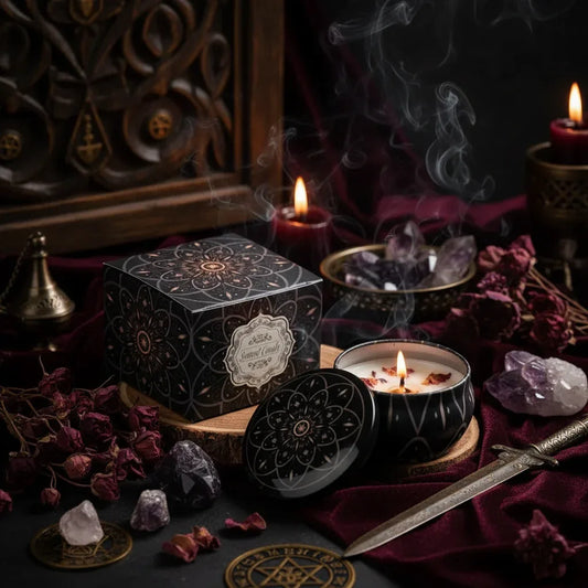 Floral Scented Candle - Sorceress Sanctuary Rose Fragrance / 6 CmX4cm Color Box Packaging-Japanese Persimmon / 6 CmX4cm Color Box Packaging-Jasmine Scent / 6 CmX4cm Color Box Packaging-Mango Fragrant Citrus / 6 CmX4cm Color Box Packaging-Peony Flower Fragrance / 6 CmX4cm Color Box Packaging