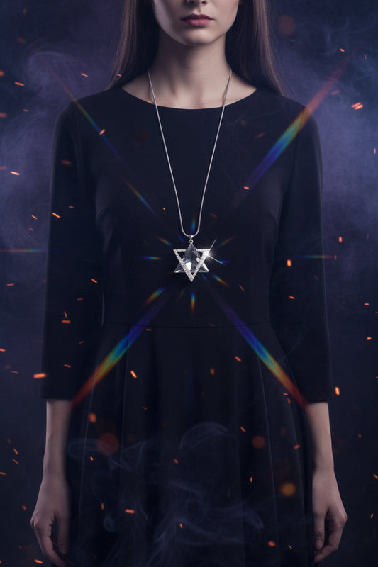 Crystal Hexagram Necklace Sorceress Sanctuary
