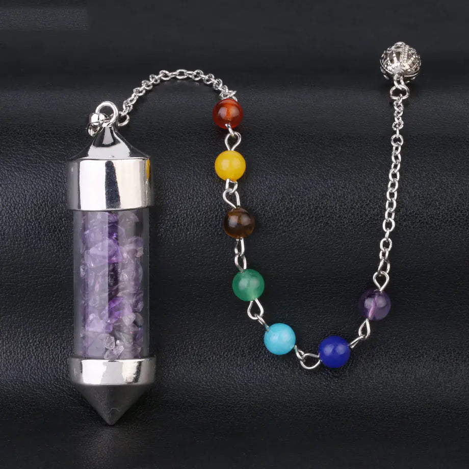 Chakra Wishing Bottle Pendulum Sorceress Sanctuary