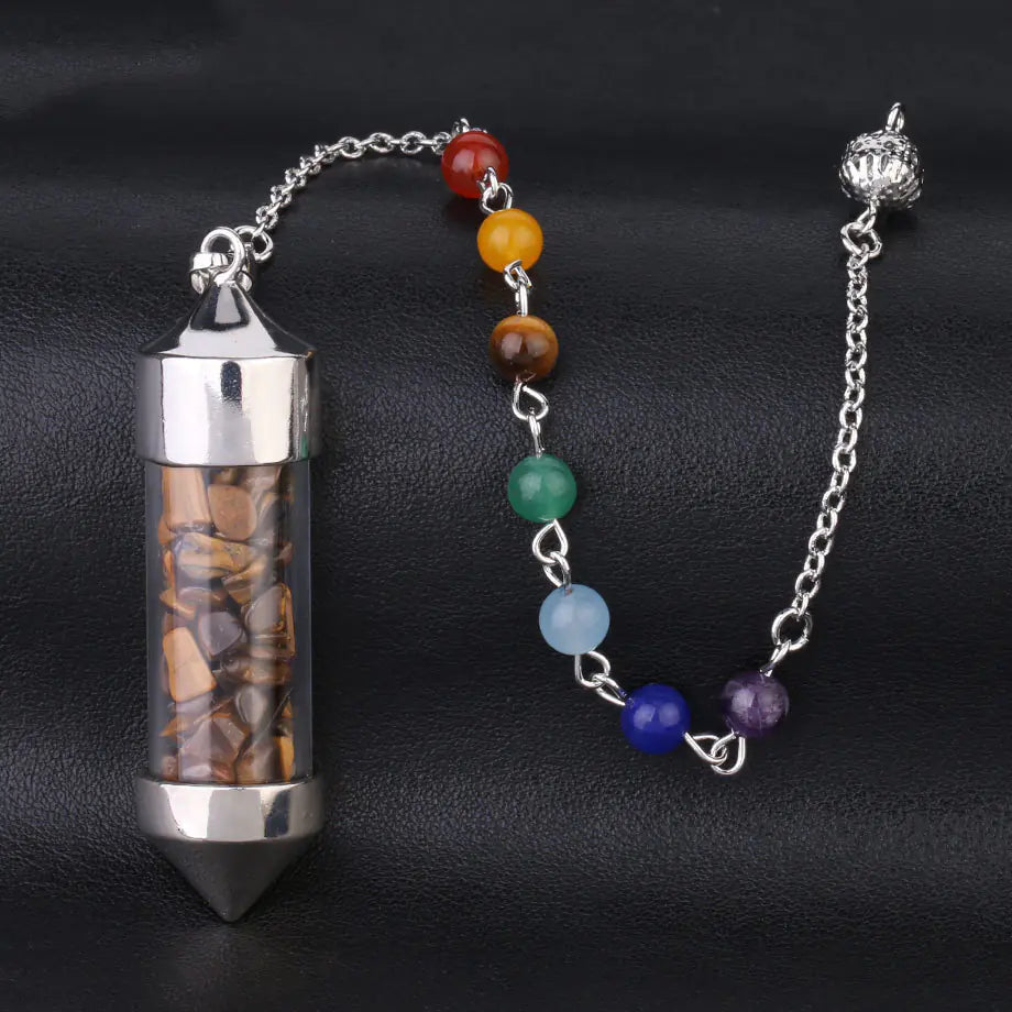 Chakra Wishing Bottle Pendulum Sorceress Sanctuary