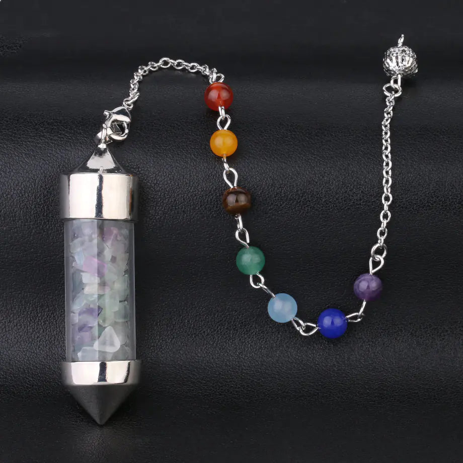 Chakra Wishing Bottle Pendulum Sorceress Sanctuary