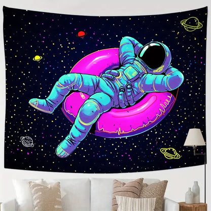 Spaceman Tapestry Wall Hanging for Home Decor (1pc)
