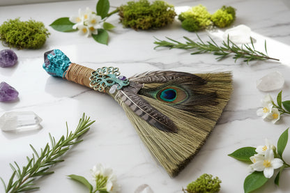 Feather Witch Broom