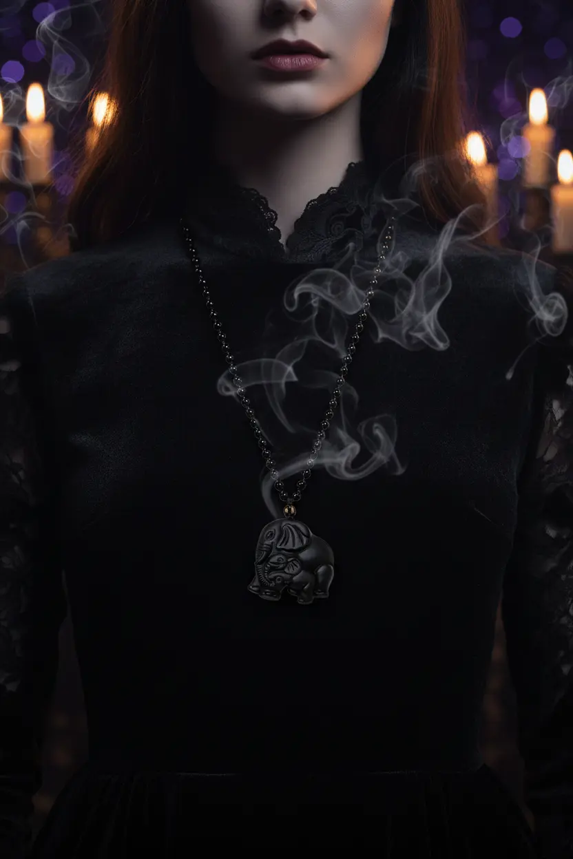Obsidian Guardian Necklace
