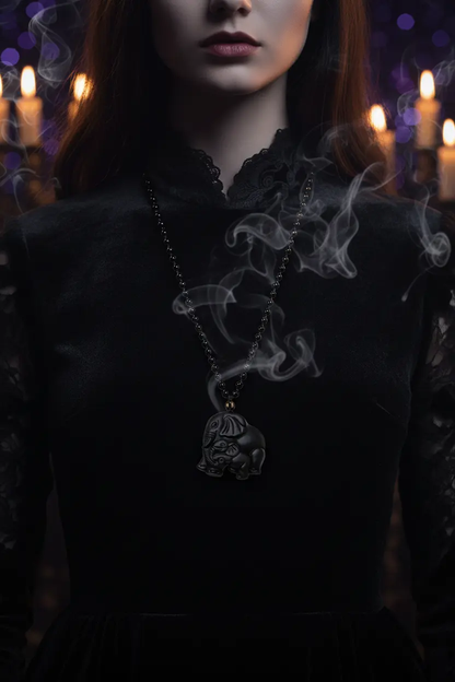 Obsidian Guardian Necklace