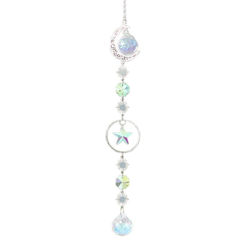 2023 Modern Minimalist Star and Moon Crystal Wind Chime