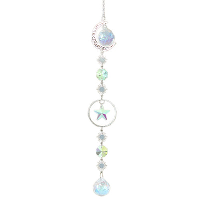 2023 Modern Minimalist Star and Moon Crystal Wind Chime