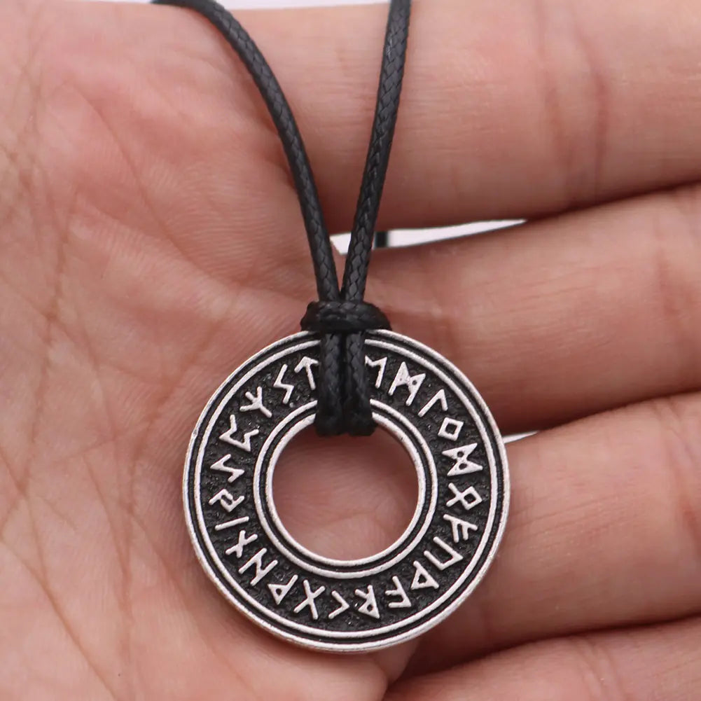 Viking Rune Circle Necklace