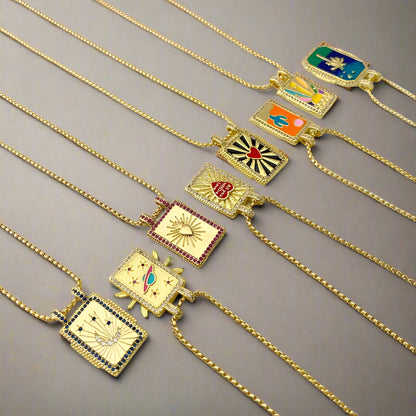Gilded Tarot Pendant