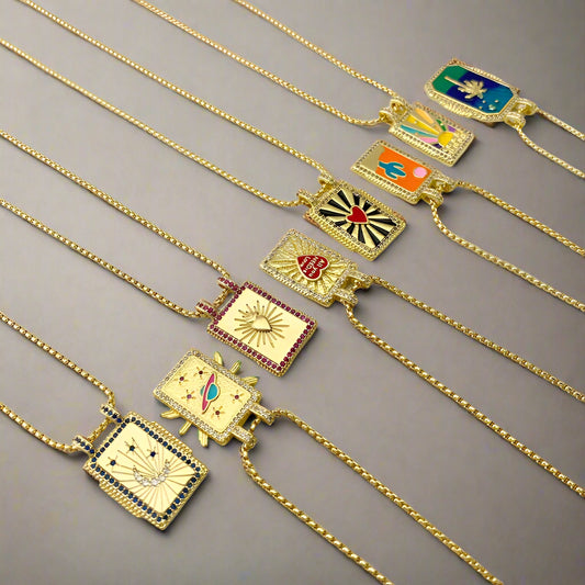 Gilded Tarot Pendant