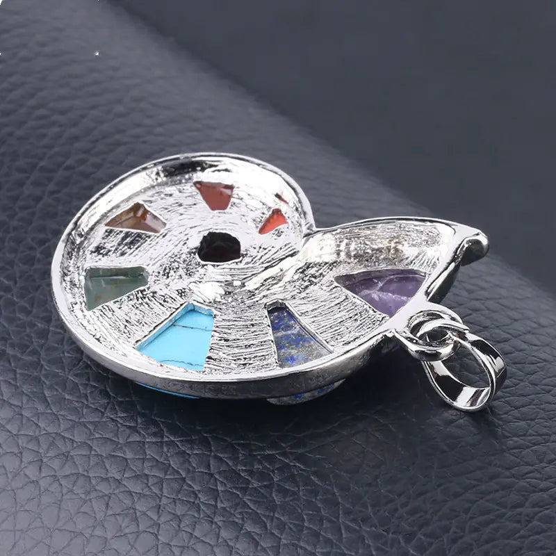 Seashell Chakra Crystal Necklace