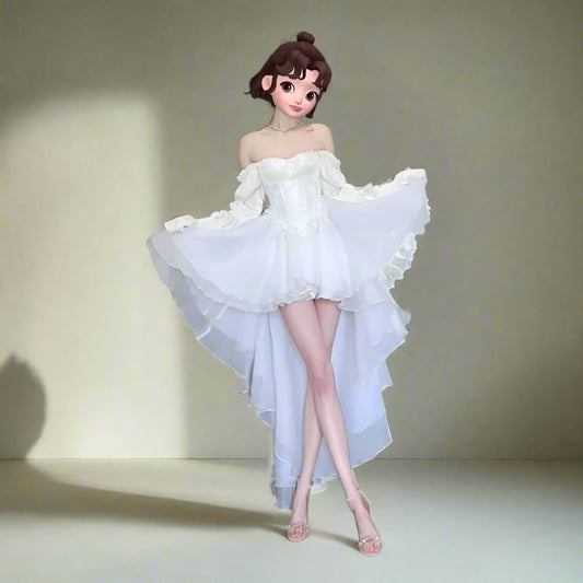 Fairy White Bra Dress