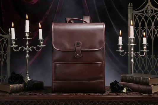 Vintage Leather Backpack - Sorceress Sanctuary default