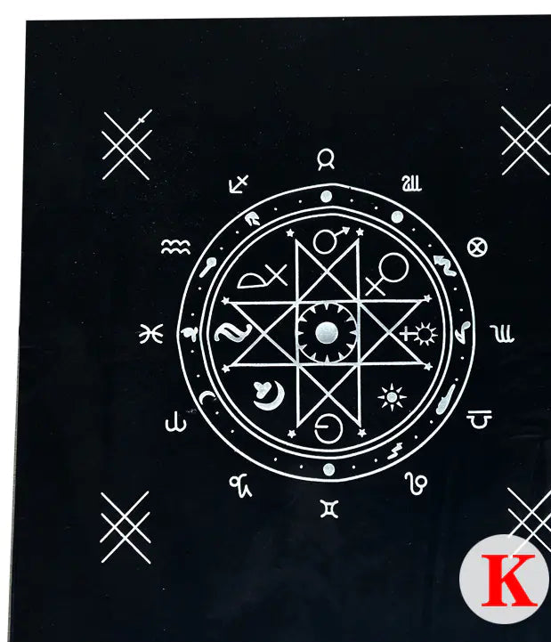 Tarot Tablecloth With Star Pattern & Velvet Material