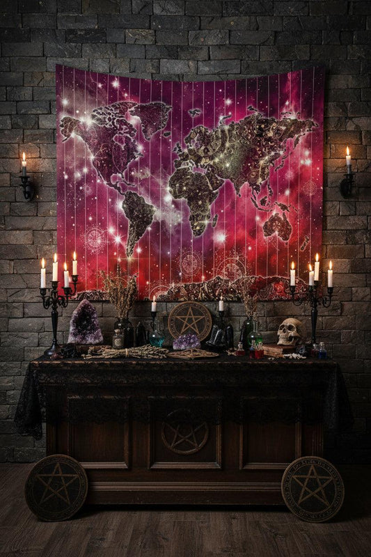 Nordic Style Tapestry Wall Decor for Bedroom or Dorm Sorceress Sanctuary