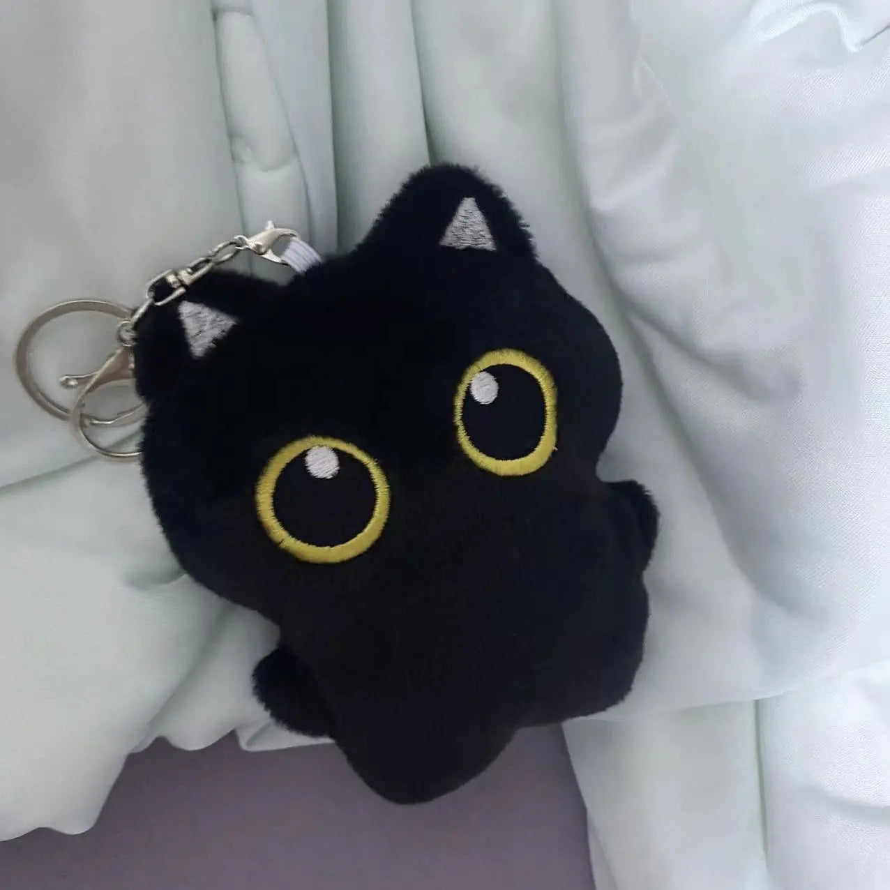 Black Cat Doll Plush Pendant
