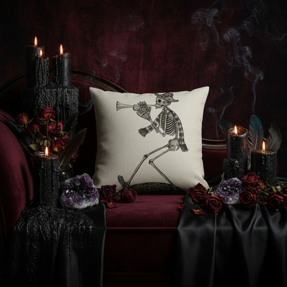 Halloween Skull and Pumpkin Pillow Cover for Sofa Sorceress Sanctuary