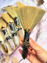 Witch Crystal Altar Broom