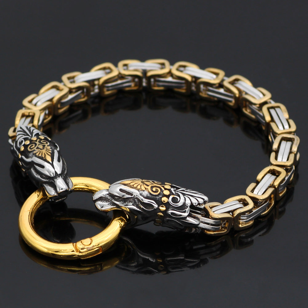 Nordic Wolf Emperor Bracelet