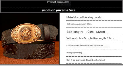 Dragon Leather Belt