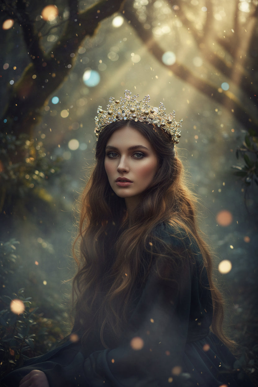 Baroque Crown Gold Headband Bridal Hair Accessory Sorceress Sanctuary