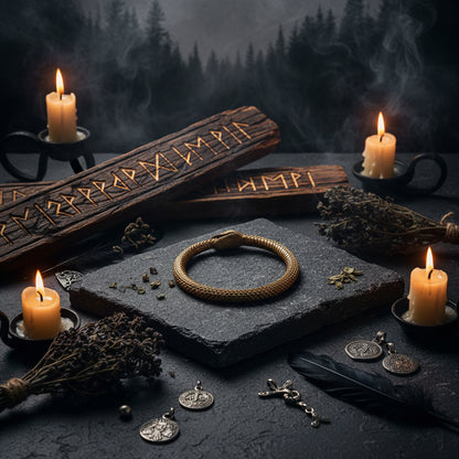 Brass Snake Key Ring - Retro Car Hanging Accessory Sorceress Sanctuary