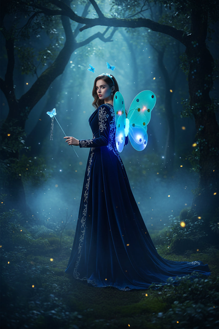 Glowing Butterfly Wings Costume Sorceress Sanctuary