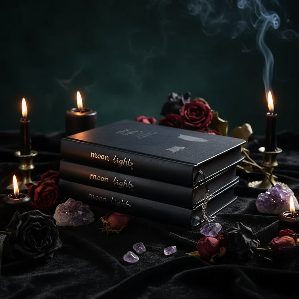 Moonlit Night A5 Diary Notebook with Glow-in-the-Dark Sorceress Sanctuary