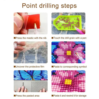 5D Crystal Moon Cat | DIY Gemstone Kit