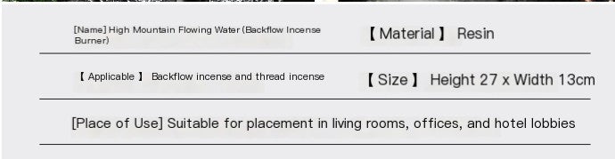 Mountain Stream Incense Burner